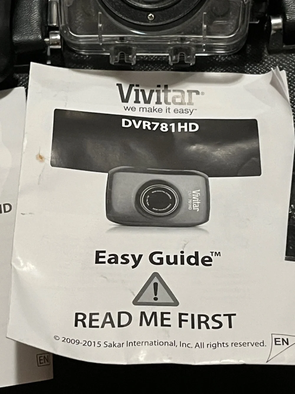 Vivitar DVR781HD Silver Action Video Camera with Waterproof Case and Mounts
